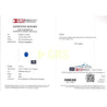 GRS Certified 7.25 Carat No Heat Oval Cut Blue Sapphire Ring With Pink Diamond Sides