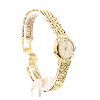 Gübelin 18K Gold Champagne Dial Mesh Bracelet Ladies Watch – Assay Jewelers