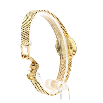 Gübelin 18K Gold Champagne Dial Mesh Bracelet Ladies Watch – Assay Jewelers