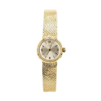 Gübelin 18K Gold Champagne Dial Mesh Bracelet Ladies Watch – Assay Jewelers