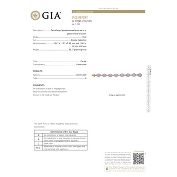 Gump's San Francisco Lavender Jade Link Bracelet and Earring Set – Assay Jewelers