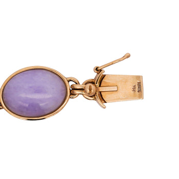 Gump's San Francisco Lavender Jade Link Bracelet and Earring Set – Assay Jewelers