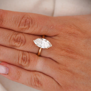 IGI Cert. 3 Carat Marquise Lab Diamond Hidden Halo Engagement Ring – Assay Jewelers