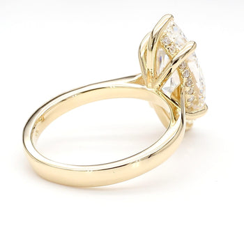 IGI Cert. 3 Carat Marquise Lab Diamond Hidden Halo Engagement Ring – Assay Jewelers
