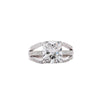 IGI Zertifikat 4,04 Karat Cushion Lab Grown Diamant Dreifach-Band Verlobungsring