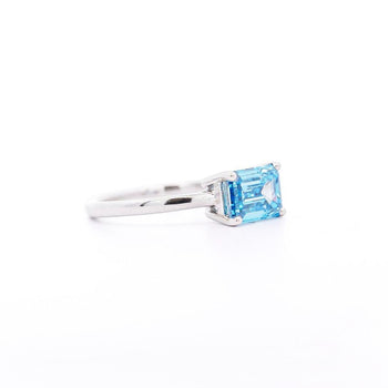 IGI Certified 2.08 Carat Vivid Blue Lab Grown Diamond Engagement Ring – Assay Jewelers