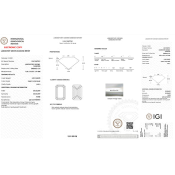 IGI Certified 2.08 Carat Vivid Blue Lab Grown Diamond Engagement Ring – Assay Jewelers