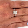 IGI Certified 3.05 Carat G/VVS1 Square Radiant Cut Lab Grown Diamond CVD Ring