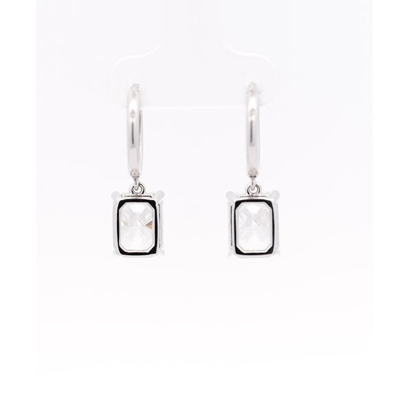 IGI Certified 6.86-6.16 Carats CVD Lab Grown Diamond Suspended Drop Earrings