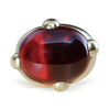 Pomellato Hessonite Garnet Cabochon 18K Yellow Gold Vintage 1970s Ring