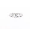 Natürlicher 1,30 Karat Rund-Brillant Diamant Drei Stein Ring in 14K Weißgold
