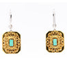 Natural Colombian 7.36 CTTW Emerald & Diamond Halo Dangle Drop 18K Gold Earrings