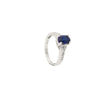 alt
Zaffiro blu naturale taglio ovale con Diamonds naturali taglio baguette in oro bianco massiccio 18k – Assay Jewelers