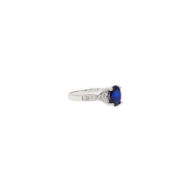 alt
Zaffiro blu naturale taglio ovale con Diamonds naturali taglio baguette in oro bianco massiccio 18k – Assay Jewelers