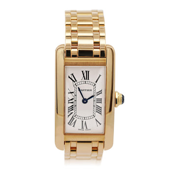 Cartier Tank Américaine 2482 18K Gold 20mm Ladies Watch – Assay Jewelers