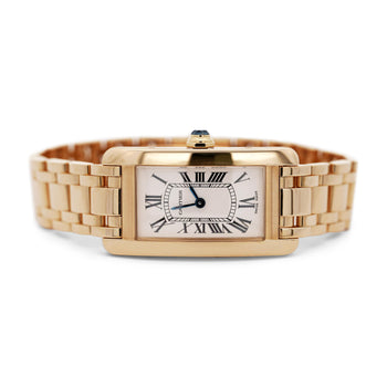 Cartier Tank Américaine 2482 18K Gold 20mm Ladies Watch – Assay Jewelers