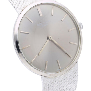Patek Philippe Calatrava 3468 34mm Gray Dial 18K White Gold Watch – Assay Jewelers