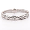 Roberto Coin 18K White Gold Woven Flexible Bangle Bracelet