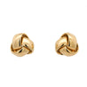 Roberto Coin Knot 18K Yellow Gold Stud Earrings Clip On Lever Backs
