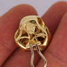Roberto Coin Knot 18K Yellow Gold Stud Earrings Clip On Lever Backs