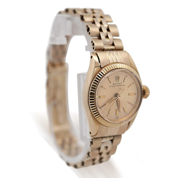 Rolex 24mm Oyster Perpetual 6619 18K Gold Vintage 1978 Wristwatch – Assay Jewelers