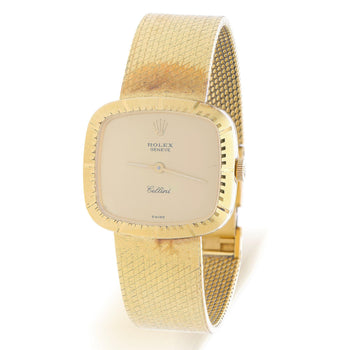 Rolex Cellini 4082 Gold Dial 18K Yellow Gold Bracelet Circa 1976 Vintage Watch – Assay Jewelers