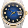 Rolex Datejust 16233 Blue Gradient Factory Diamond Dial Watch