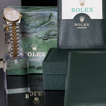 Rolex Datejust 68273 Two-Tone Jubilee Dial Fluted Bezel 31mm Watch 1998 Full Set – Assay Jewelers