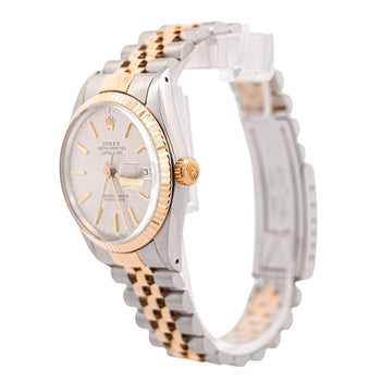 Rolex Datejust Silver Tapestry Dial 2 Tone Jubilee 36mm 16013 Watch Box/Papers – Assay Jewelers
