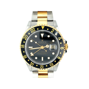 Rolex GMT-II quadrante nero 40MM in bicolore con bracciale Oyster Rif. 116713LN – Assay Jewelers