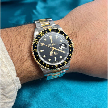 Rolex GMT-II quadrante nero 40MM in bicolore con bracciale Oyster Rif. 116713LN – Assay Jewelers