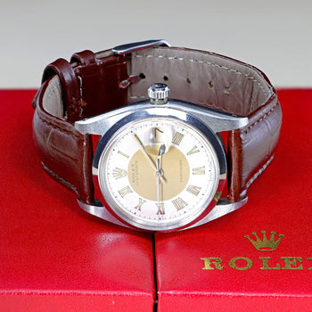 Rolex Oysterdate Precision 6694 Two-Tone Tuxedo Dial Circa 1959 Vintage Watch – Assay Jewelers