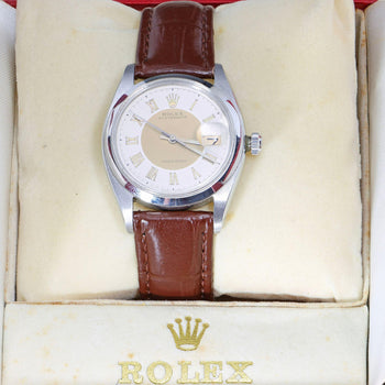 Rolex Oysterdate Precision 6694 Two-Tone Tuxedo Dial Circa 1959 Vintage Watch – Assay Jewelers