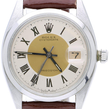 Rolex Oysterdate Precision 6694 Two-Tone Tuxedo Dial Circa 1959 Vintage Watch – Assay Jewelers