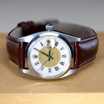 Rolex Oysterdate Precision 6694 Two-Tone Tuxedo Dial Circa 1959 Vintage Watch – Assay Jewelers