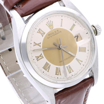 Rolex Oysterdate Precision 6694 Two-Tone Tuxedo Dial Circa 1959 Vintage Watch – Assay Jewelers