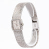 Rolex Precision 18K White Gold 18mm Diamond Bezel Watch