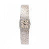 Rolex Precision 18K White Gold 18mm Diamond Bezel Watch