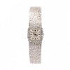 Rolex Precision 18K White Gold 18mm Diamond Bezel Watch