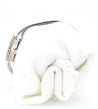 Rolex Precision Emerald & Diamond Bezel 18K White Gold Frosted Bracelet Watch