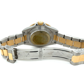 Rolex Submariner Date quadrante blu 40MM Ref. 16613 con bracciale Oyster bicolore | Usato – Assay Jewelers