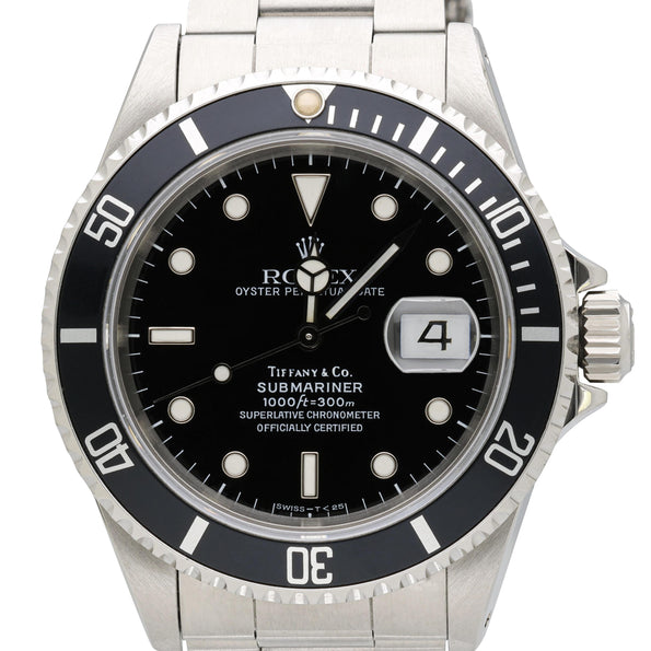 Rolex Submariner Tiffany & Co Dial 1680 Steel Automatic Date Watch