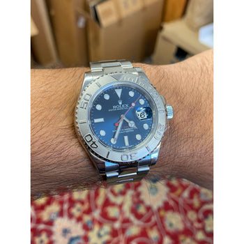alt
Rolex Yacht-Master 40mm quadrante blu con lunetta in platino e bracciale Oyster – Assay Jewelers
