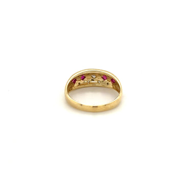 Ruby and Diamond Art Deco Square Pattern Vintage Ring – Assay Jewelers