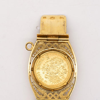 Russian Imperial 10 Ruble Nicholas II 1898 22K & 18K Gold Coin Bracelet – Assay Jewelers