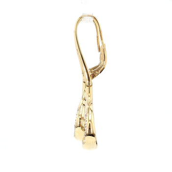 14K Gold Wide Open Oval Drop Diamond Wire Clip Earring - Made in Italy – Assay Jewelers