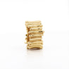 Tiffany & Co. 18K Gold Ribbed Band Ring Circa 2002