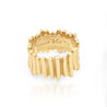 Tiffany & Co. 18K Gold Ribbed Band Ring Circa 2002