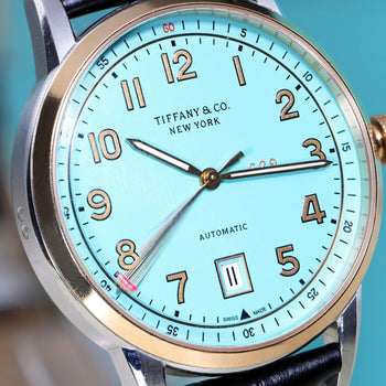 Tiffany & Co. CT60 Tiffany Blue Dial Two-Tone 40mm Full Set Watch – Assay Jewelers
