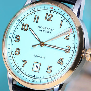 Tiffany & Co. CT60 Tiffany Blue Dial Two-Tone 40mm Full Set Watch – Assay Jewelers